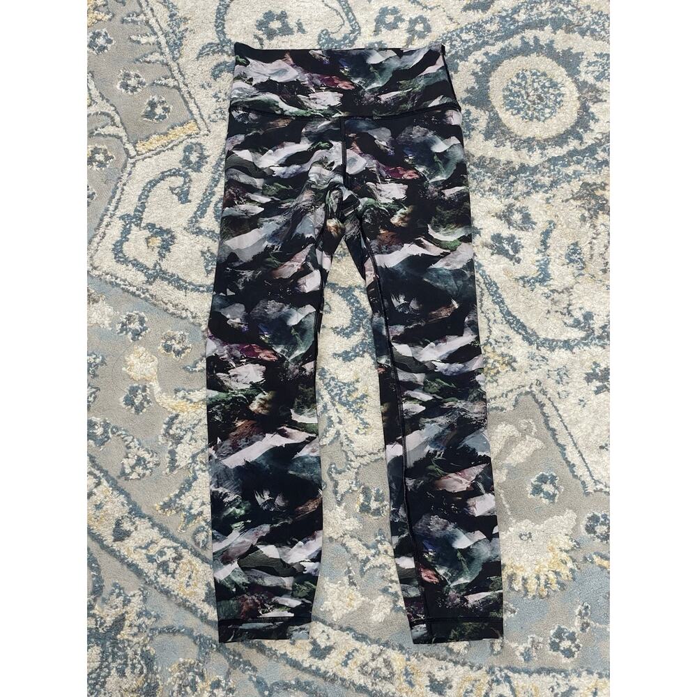 Lululemon Wunder Under High-Rise Tight Crop Glacier Camo Starlight Multi Size 6